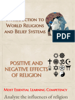 Positive and Negative Effects of Religion