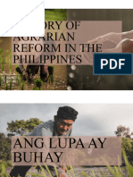 History of Agrarian Reform in The Philippines