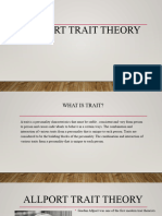 Allport Trait Theory