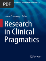 Research in Clinical Pragmatics: Louise Cummings Editor