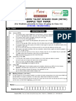 Meter Sample Paper Class 9