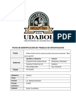 Ficha de Identificación de Trabajo de Investigación: Apellidos y Nombres Carrera