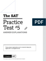 Sat Practice Test 5 Answers Digital