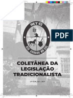 Coletanea Da Legislacao Tradicionalista 13a Edicao 2023