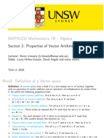 Properties of Vector Arithmetics