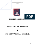 Reglamento Interno Esc Oro Negro Actualizado para Secretaria Municipal