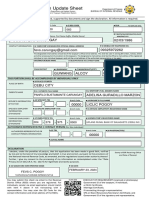 BIR S1905 - Registration Update Sheet