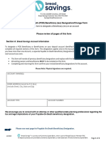 Payable-On-Death - POD - Beneficiary (Ies) Designation - Change Form