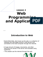 Lesson 1 Intro To Web Programming