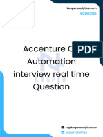 Accenture - Automation - Interview Question