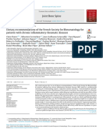 Dietary Recommendations of The French Society For Rheumatology For Patients With Chronic Inflammatory Rheumatic Diseases