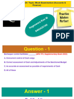 MCQ Practice Mock Examination Accounts Key