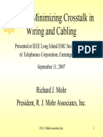 Minimizing Crosstalk Wiring Cabling