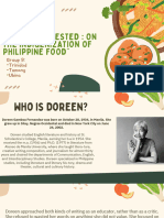 "Culture Ingested On The Indigenization of Philippine Food"