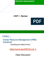 HRM Unit 1 Review