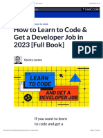 How To Learn To Code & Get A Developer Job in 2023 (Full Book)