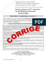 Annales Concours Agent de Maitrise 2019 Corrige Cas Pratique Logistique Securite Int Ext 3e 09062020