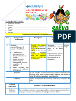 4° Sesión Día 5 PS Conocemos Las Características de La Región Selva