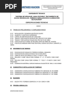 02 Especificaciones Técnicas Sistema de Saneamiento Huachon