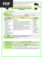 Miercsesión de Aprendizaje de Matemática - Multiplicamos Factores Iguales Potencia