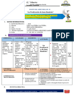 Sesión de Aprendizaje San Juan