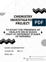 CHEMISTRY INVESTIGATORY PROJECT Class 12