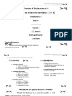 Dossier Dévaluation 3ème Année