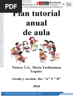 Plan Anual de 4º Tutoria - 2024