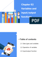 AI02 - Variables and Input, Output Functions