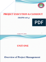 1 Project Execution & Closeout - Unit 1