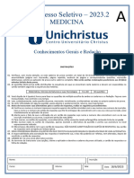 2023.2 - VESTIBULAR MEDICINA - Mat CN - Modelo A 18.6.23