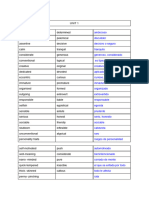 Vocabulario Inglés 3