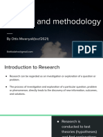 Research and Methodology