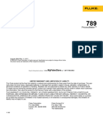 Fluke 789 Multimeter Manual