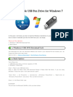 Create Bootable USB Pen Drive For Windows 7