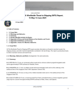 U.S. Navy Office of Naval Intelligence Worldwide Threat To Shipping (WTS) Report, 15 May - 12 June 2024