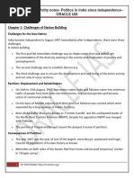 NCERT - Class12 - Polity - Notes-Politics in India Since Independence