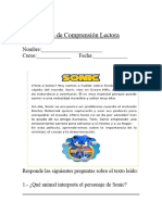 Guía Comprensión Sonic