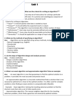 Algorithm U1 Answer Key