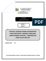 PHYSICAL SCIENCE Grade 11 Marking Guidelines JUNE 2024 P1