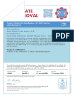 Certificate of Approval: Izmir Demir Celik Sanayi A.S. Foca Celik Fabrikasi, 35807 Aliaga, Izmir, Turkey