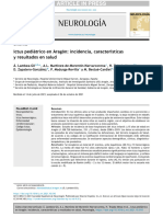 Neurología: Ictus Pediátrico en Aragón: Incidencia, Características y Resultados en Salud