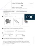 Ficha Numerales y Los Indefinidos