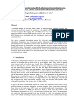 Botswana Dynamics of Rainwater Harvesting in Botswana Understanding The Socio-Economic Aspects For Effective Implementation of Programmes and Policies - Part 1