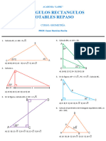 Reforzamiento - Triangulos Rectangulos Notables