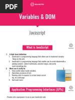 Javascript - Variables and DOM