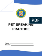 VCKTDG PET SPEAKING PRACTICE