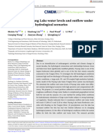 J Flood Risk Management - 2022 - Yu - Simulation of Poyang Lake Water Levels and Outflow Under Historical Extreme