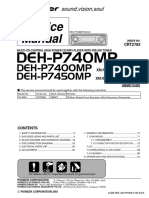 Service Manual: DEH-P740MP