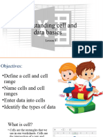 Lesson 3 - Understanding Cell and Data Basics